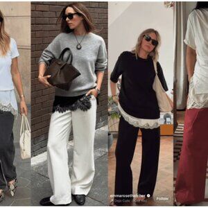 In Bloom by Jonquil White Satin and Lace Slip. NWOT